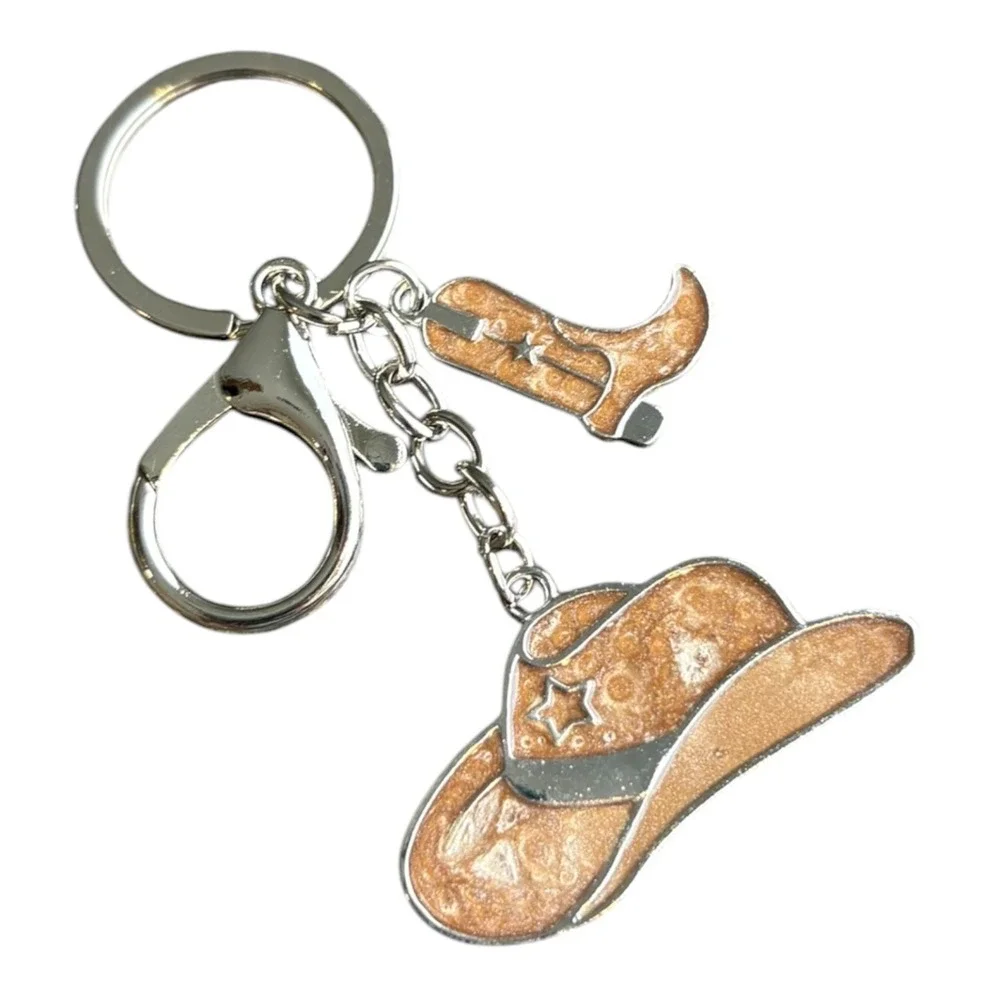 Women's Tan Brown Silver Tone 3.5
